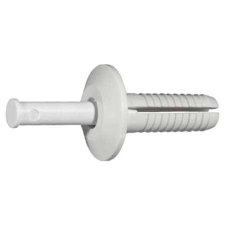 Midwest Fastener Nail Drive Anchor, 1/4" Dia., 3/4" L, Nylon 100 PK 50195